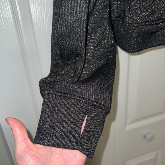 Lululemon cropped sparkle hooded scuba - Picture 3 of 8